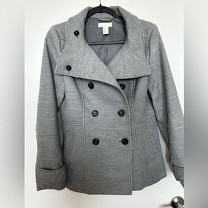 Super cute gray coat. Soft material, size 8 or small/medium.